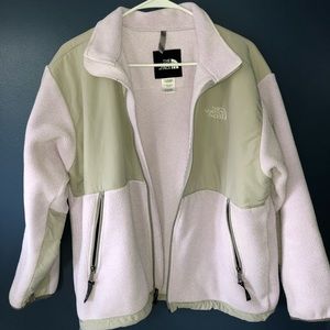 Purple and gray Northface